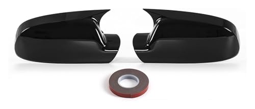 WEINUANXIN Rückspiegel Spiegelkappen Für A-UDI B7 A3 A4 A6 S4 Auto-Rückspiegelabdeckung Flügelseitenkappe Autogehäuseabdeckung Auto-Rückspiegelkappe (Farbe : Glossy Black) von WEINUANXIN
