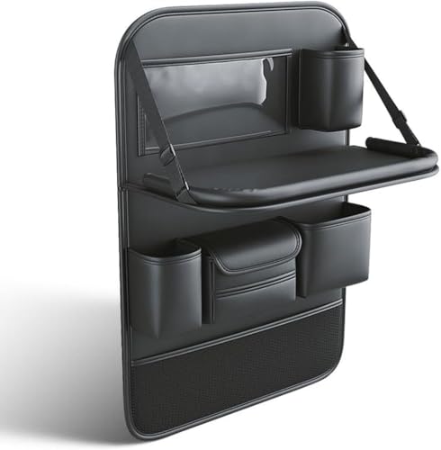WEIQQI Autositz Rücksitz Organizer für BMW IX iX1 iX2 iX3 iX5, Auto Rückenlehnenschutz Sitzschutz Multifunktional Rücksitz Organizer Rückenlehne Schutzmatte von WEIQQI