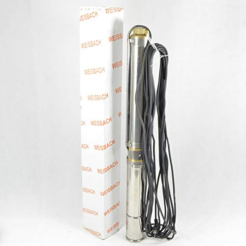 WEISBACH 3,5" Tiefbrunnenpumpe 4200L/h Typ 3,5SDM 2/12 7,3bar sandresistent < 5% von WEISBACH