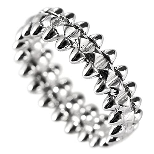 WEISHA Retro Ring S925 Sterling Silber Koreanischer Einfacher Diamant Geflochtener Nahtring Frauenring1, 58mm von WEISHA
