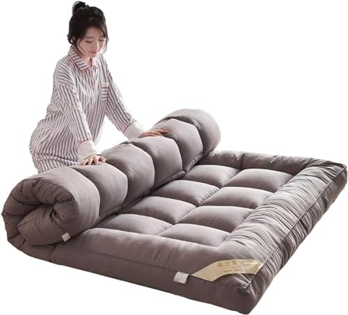 WEISHIDAI Japanische Bodenmatratze Tragbare Faltbare Matratze Dicke Futon-Matratze, volle Größe Weiche Bodenmatratze Portable für Home Camping Couch (Color : A, Size : 180X190cm) von WEISHIDAI