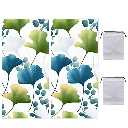 WEISHIWE Strandtuch Groß, 75 x 150 cm 2er Set Damen Herren Strandhandtuch Ginkgoblatt, Schnell Trocknendes, Weiches, Leichtes, Sandfreies Microfaser Handtücher für Reise Urlaub Schwimmen Camping q892 WEISHIWE Strandtuch Groß, 75 x 150 cm 2er Set Damen Herren Strandhandtuch Ginkgoblatt, Schnell Trocknendes, Weiches, Leichtes, Sandfreies Microfaser Handtücher für Reise Urlaub Schwimmen Camping q892 von WEISHIWE
