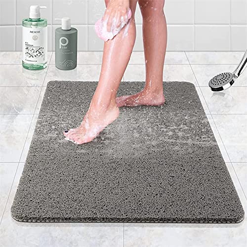 Hydro Wonder Super bequeme Duschmatte, rutschfeste Badematte, die Ihren Abfluss nie verschmutzt oder blockiert, grau (schwarz, 40 x 60 cm) von WEISIPU