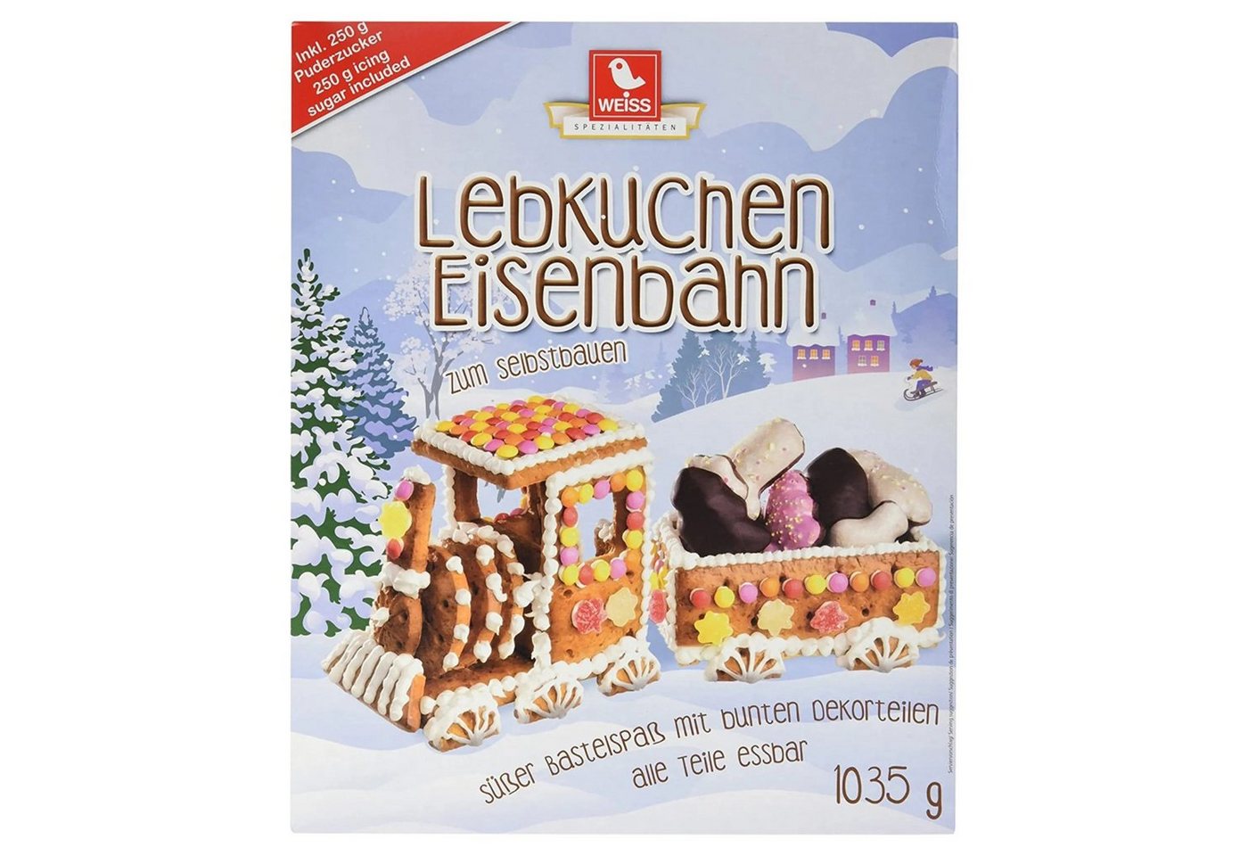 WEISS Weihnachtsfigur Weiss Lebkuchen Eisenbahn von WEISS
