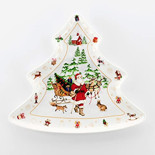 WEISSESTAL Tablett Baum 28 cm Xmas von Weissestal
