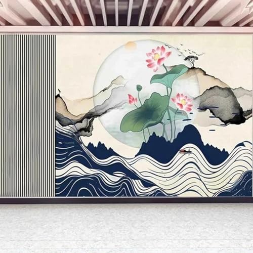 WEITAOSM 3D-Ölgemälde, Pflanzen, Blumen, abstrakte Landschaft, Kunst, Wandbild, Schlafzimmer, Wohnzimmer, TV, Sofa, Kunstposter (selbstklebendes PVC) von WEITAOSM