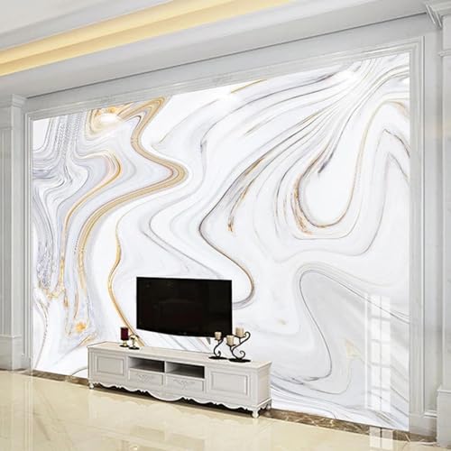 WEITAOSM 3D-Wandbild, modern, abstrakt, goldener Marmor, Kunststreifen, für Wohnzimmer, Fernseher, Sofa, Schlafzimmer (selbstklebendes PVC) von WEITAOSM