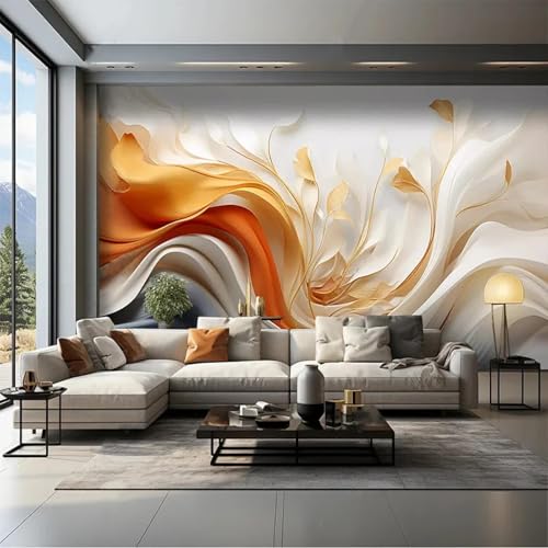 WEITAOSM 3D kreative abstrakte Feder Muster Wandbild Schlafzimmer Wohnzimmer TV Sofa Hintergrund Wandkunst Tapete (selbstklebendes PVC) von WEITAOSM