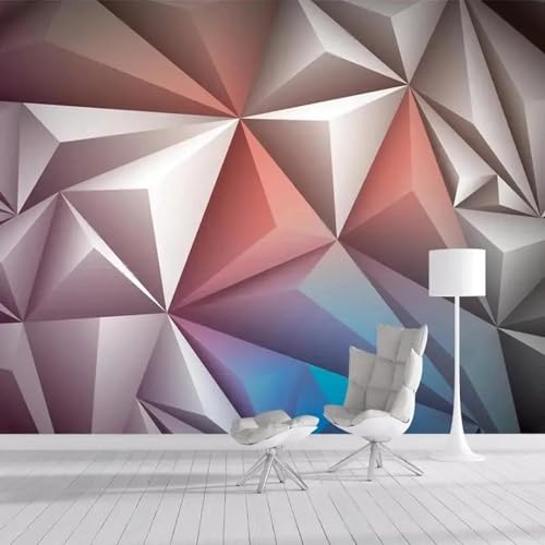 WEITAOSM Kreative Wandbilder mit 3D-geometrischem Muster, geeignet für Wohnzimmer, Schlafzimmer, Fernseher, Sofa, Hintergrundkunsttapete (selbstklebendes PVC) von WEITAOSM