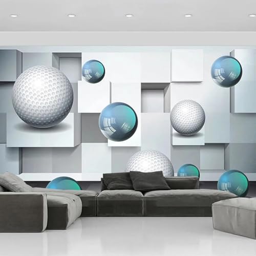 WEITAOSM Kreatives 3D-Stereo-Wandbild mit abstrakter Kunst, Kristallkugel, für Schlafzimmer, Arbeitszimmer, Wohnzimmer, Fernseher, Sofa (selbstklebendes PVC) von WEITAOSM