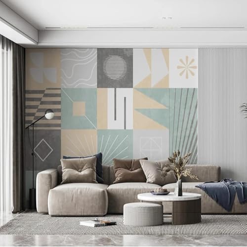 WEITAOSM Moderne 3D-Wandbilder mit abstrakten geometrischen Linien, geeignet für Wohnzimmer, Arbeitszimmer, Fernseher, Sofa, Hintergrund, Wandkunsttapete (selbstklebendes PVC) von WEITAOSM