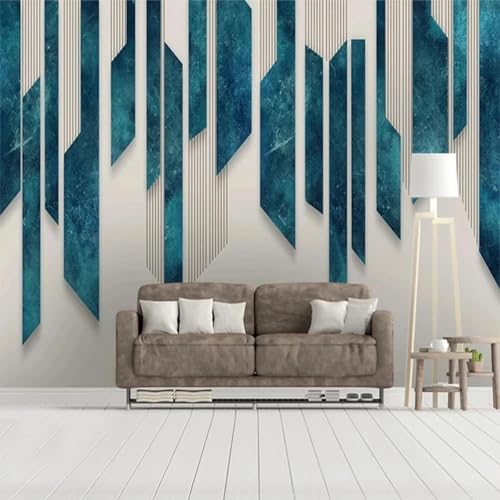 WEITAOSM Moderner Stil 3D Abstraktes geometrisches Muster Kreative Kunst Tapete Schlafzimmer Arbeitszimmer Wohnzimmer Sofa Wandbild (selbstklebendes PVC) von WEITAOSM