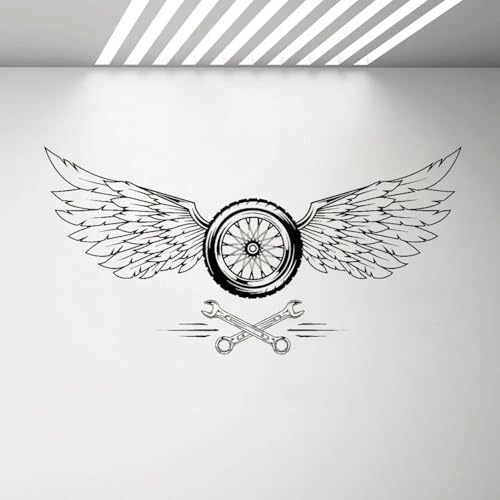 WEITAOSM Radflügel Reparatur Werkzeug Schraubenschlüssel Wandaufkleber Auto Reparatur Werkstatt Garage Dekoration Vinyl Aufkleber Wandkunst Aufkleber WEITAOSM Radflügel Reparatur Werkzeug Schraubenschlüssel Wandaufkleber Auto Reparatur Werkstatt Garage Dekoration Vinyl Aufkleber Wandkunst Aufkleber von WEITAOSM