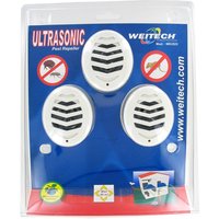 3er Set Ultraschall Vertreiber gegen Mäuse, Spinnen, Flöhe, Zecken - Weitech von WEITECH