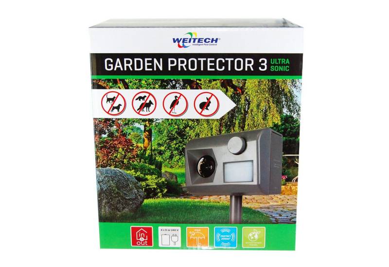 WEITECH Ultraschall-Tierabwehr Weitech Garden Protector 3 - Ultraschall Vertreiber von WEITECH