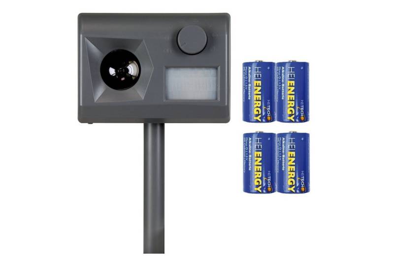 WEITECH Ultraschall-Tierabwehr Garden Protector 3 inklusive 4 Mono/D Batterien von WEITECH