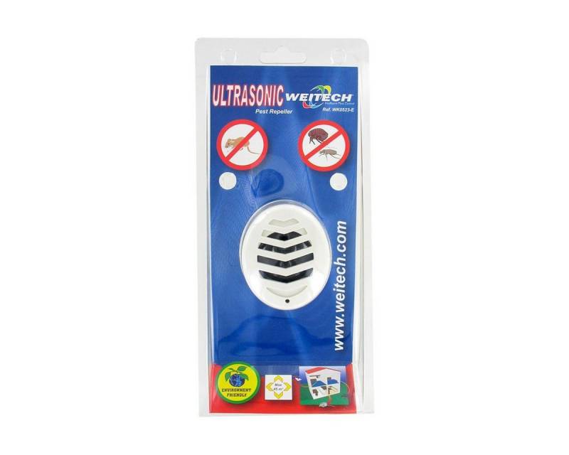 WEITECH Ultraschall-Tierabwehr Ultraschall Vertreiber gegen Mäuse, Spinnen, Flöhe, Zecken von WEITECH