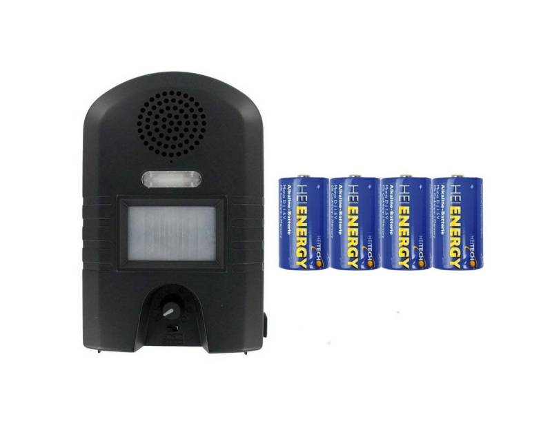 WEITECH Ultraschall-Tierabwehr Garden Protector 2 - inklusive 4 Mono/D Batterien von WEITECH