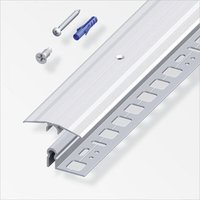 Bergangs-Profil, 46 mm + Träger-Profil ®-fix 0.9 m, 9.5 x 46 mm Metall- und Stahlprofile - Alfer von ALFER