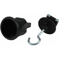 Endstück für Illuminationsleitung mit Haken, schwarz Haken von WEITERE