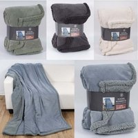 Fleecedecke Coral mit Sherpa-Optik 150 x 200 cm 4-fach sortiert von WEITERE