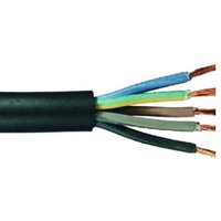 Gummileitung H07RN-F 5 x 1,5 - 5 Meter, schwarz Kabel & Leitungen von WEITERE