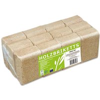 Holzbriketts 10 kg Nadelholzspäne, eckig Brennstoffe Holzbriketts 10 kg Nadelholzspäne, eckig Brennstoffe von WEITERE