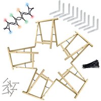 Holzklappbock Weihnachtsstern Selbstbauset von WEITERE