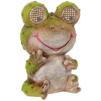 LED Dekofigur Solar Frosch Rolling Eyes 21–26 cm warmweiß grün LED Dekofigur Solar Frosch Rolling Eyes 21–26 cm warmweiß grün von WEITERE
