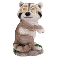 LED Dekofigur Solar Waschbär Rolling Eyes 21–26 cm warmweiß braun LED Dekofigur Solar Waschbär Rolling Eyes 21–26 cm warmweiß braun von WEITERE