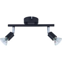 LED Leuchten 2er Spot Linos 2 schwarz 25 x 11 cm warmweiß LED Leuchten 2er Spot Linos 2 schwarz 25 x 11 cm warmweiß von WEITERE