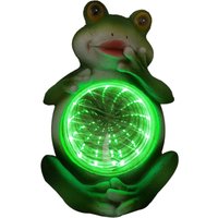Led Solarleuchte Frosch mit Dämmerungssensor grün Wege- & Sockelleuchten von WEITERE
