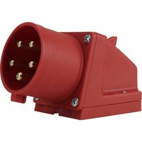 PCE CEE-Wandgerätestecker 5-polig 32A rot Adapterstecker von WEITERE