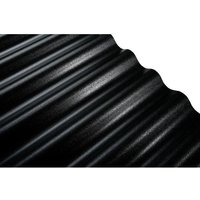 PVC-Wellplatte 76/18 120 x 80 cm 1,2 mm schwarz Kunststoffbedachung von WEITERE