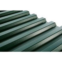 PVC-Wellplatte Trapez 70/18 200 x 90 cm 1,2 mm grün Kunststoffbedachung von WEITERE