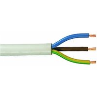 Schlauchleitung H05VV-F 3 x 1,0 - 5 Meter weiß Gummileitung Leitung Kabel von WEITERE