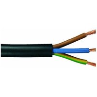 Schlauchleitung H05VV-F 3 x 1,5 - 5 Meter, schwarz Kabel & Leitungen von WEITERE