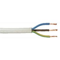 Schlauchleitung H05VV-F 3 x 1,5 - 5 Meter weiß Gummileitung Leitung Kabel von WEITERE