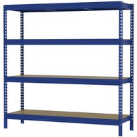 Schwerlastregal Profi 200x200x60 cm 3200 kg blau Werkstattregal Lagerregal Regal von WEITERE