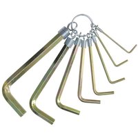 Masidef - Stiftschlüssel 6-kant 2-10 mm Stiftschlüsselsatz Sechskant 8-teilig C60 Stahl von MASIDEF