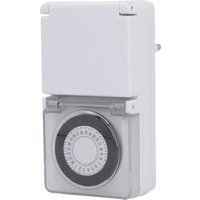 Tageszeitschaltuhr analog mini für Außen IP44 weiß Schaltuhr Zeitschaltuhr Tageszeitschaltuhr analog mini für Außen IP44 weiß Schaltuhr Zeitschaltuhr von PFLANZEN KÖLLE
