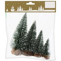 Tannenbäume 7,5/10/12,5/15 cm grün, 4 Stück Deko Weihnachten von WEITERE
