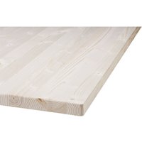 Tischplatte Fichte Oberfläche geschliffen 180 x 80 cm 28 mm Tischplatte von BINDERHOLZ