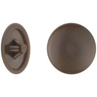 Abdeckkappen ø 12 mm für pz 2 Schrauben dunkelbraun - 50 Stk. Dübel von Connex