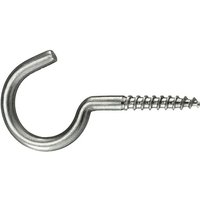 Connex Schraubhaken 3,0 x 40 mm Edelstahl rostfrei A2 6 Stück Hakenschrauben von WEITERE