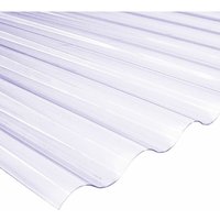 Salux pvc Wellplatte Platte Lichtplatten 76/18 Klar 120 x 80cm Innen Außen 0,8mm von WEITERE