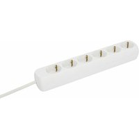 Unitec Steckdosenleiste 6-fach 1,4 m weiss Mehrfachstecker von WEITERE