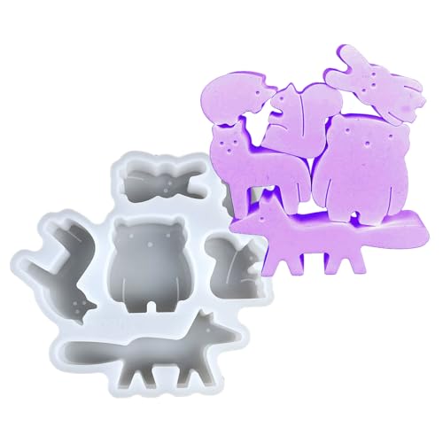 WEITING Animal Resin Molds, Zuhause Dekoration Gussformen, Zementform Silikon für Gips Kinder Erwachsene Bastelbegeisterte Kunstlehrer Kreative Schüler Partyplaner WEITING Animal Resin Molds, Zuhause Dekoration Gussformen, Zementform Silikon für Gips Kinder Erwachsene Bastelbegeisterte Kunstlehrer Kreative Schüler Partyplaner von WEITING