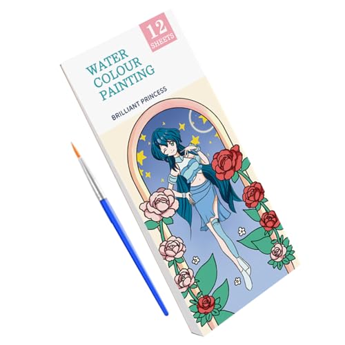 WEITING Aquarell-Malbücher, Aquarell-Farbsets für Kinder, Aquarellbücher Malblöcke für, Reise-Malkunstset mit Pinsel für, Mädchen, Kinder, Kleinkinder WEITING Aquarell-Malbücher, Aquarell-Farbsets für Kinder, Aquarellbücher Malblöcke für, Reise-Malkunstset mit Pinsel für, Mädchen, Kinder, Kleinkinder von WEITING