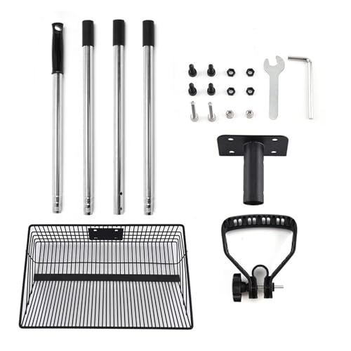 WEITING Hühnerschaufel,Robuste KOT Schaufel Für Streu - Abnehmbarer Edelstahl Schaufelsieb Für Haus Garten Geflügelhof Reinigung Haustierkatzentoilette von WEITING